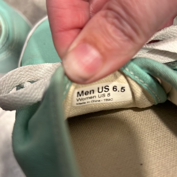 Vans Mint Green Sneakers - Women's 8 - Picture 8 of 9